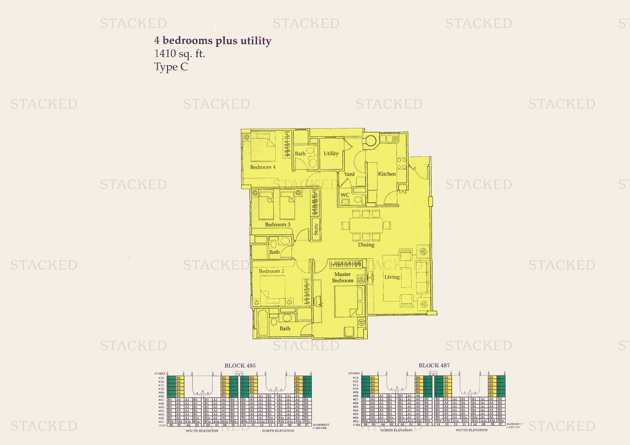 Stacked homes Castle Green Singapore Condo Floor Plans, Images And